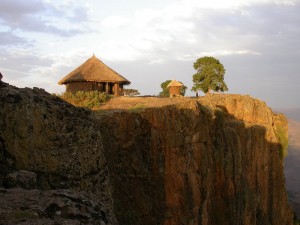 Mequat Mariam, perched on the edge of the Meket Escarpment