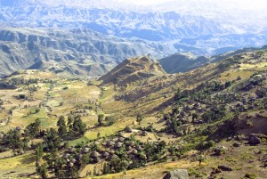 Villages below the Meket Escarpment