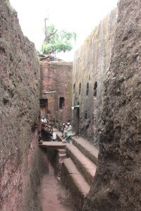 Entrance to Mikael & Golgotta in Lalibela