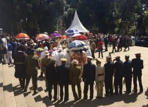 Richard Pankhurst's funeral, Selassie church, Addis Ababa