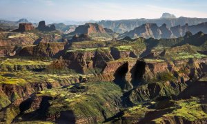 Simien mountains. Photograph: Nigel Pavitt /Getty Images