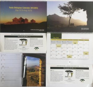 Calendars produced by Tesfa Tours 