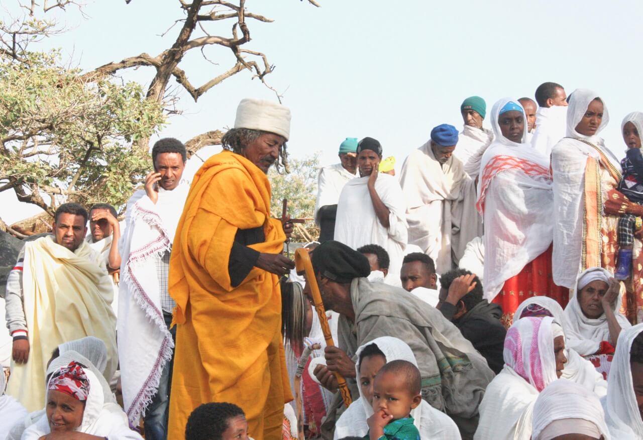 Monk at church celebrations