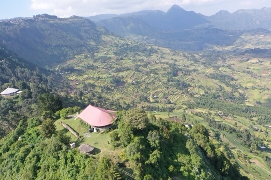 View of Ankober Lodge