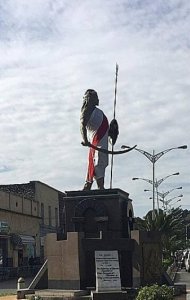 Statue of Emperor Tewedros in Gondar