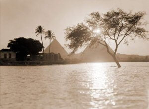Nile flood waters at Giza