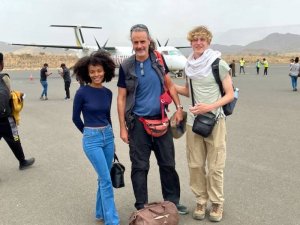 Tesfa team at Lalibela Airport