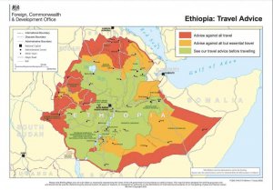 UK travel advise for Ethiopia